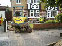Thumbnail of the process of a block paved front garden, keeping original turf down.